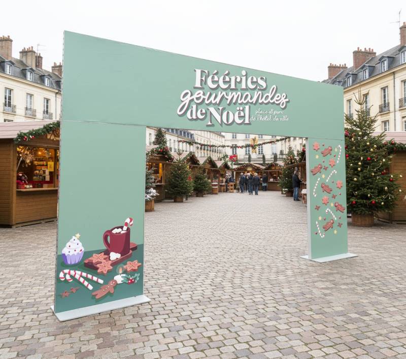 Louer une arche de noël pour stand à Paris 75 