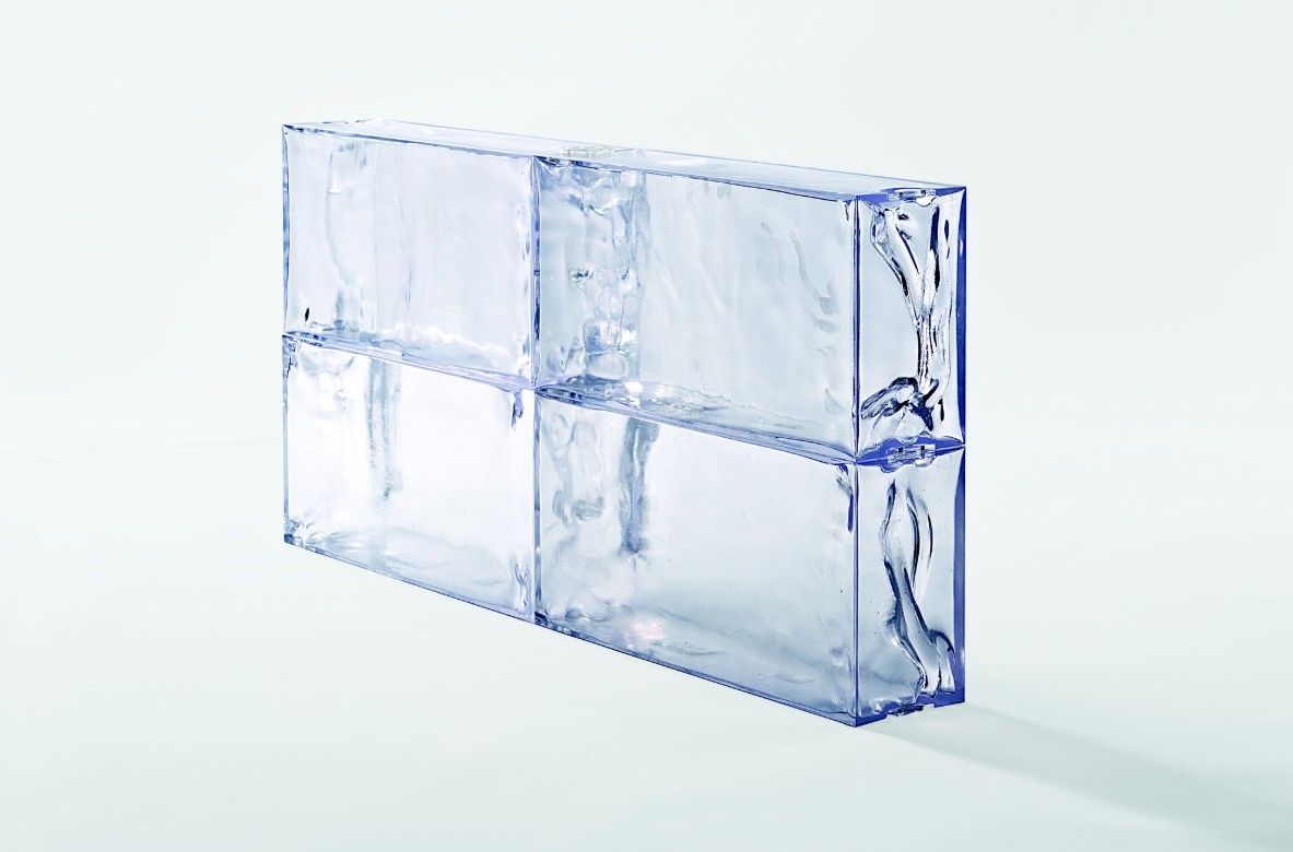 Bloc de glace artificielle GEO BRICK à la location pour décors événementiel