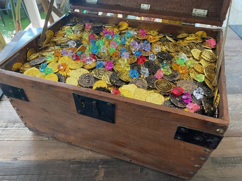 Location de Coffre en bois au trésor pour décoration thème Pirate