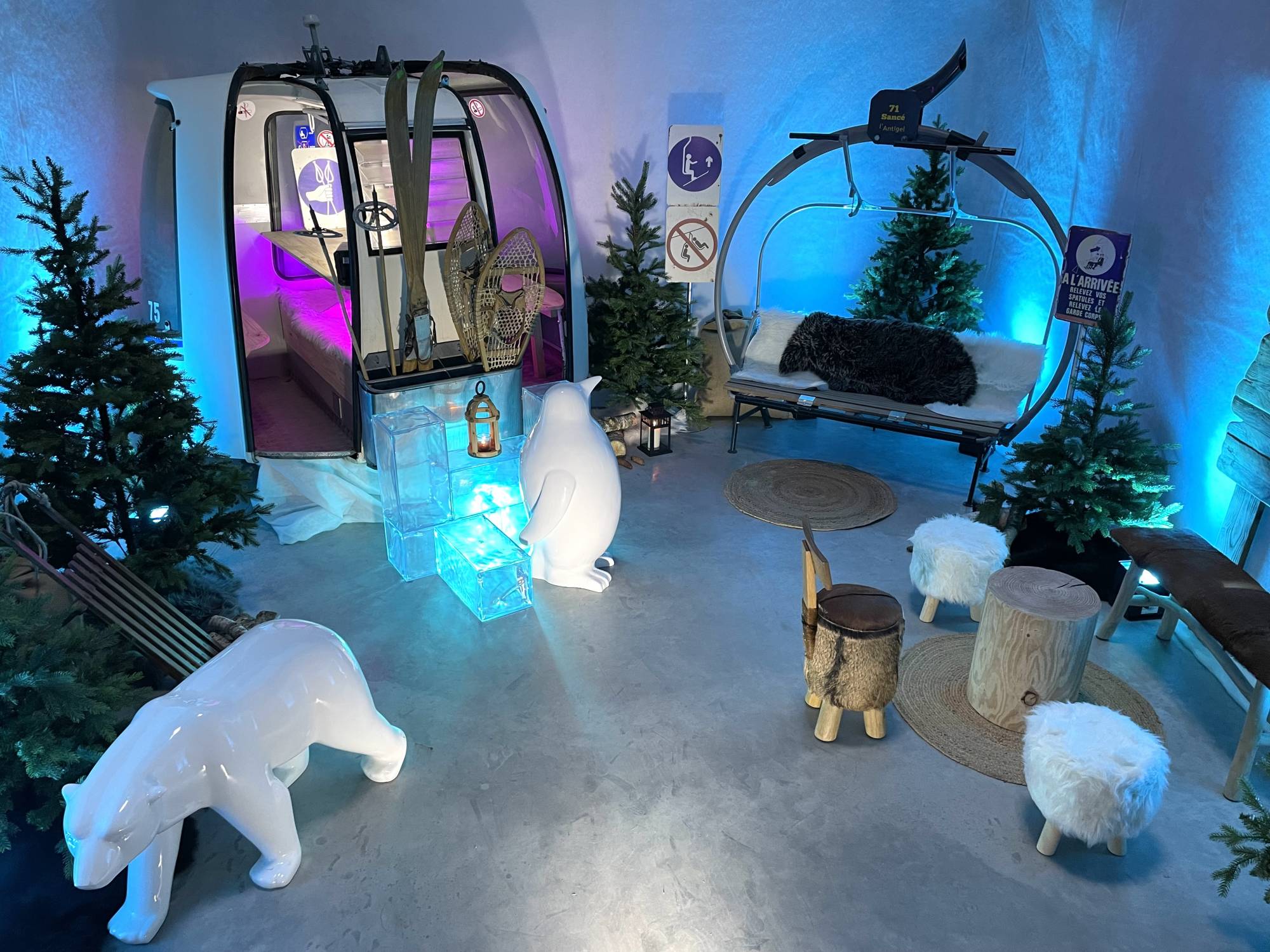 Télésiège de ski à louer pour décoration évènementielle à Paris