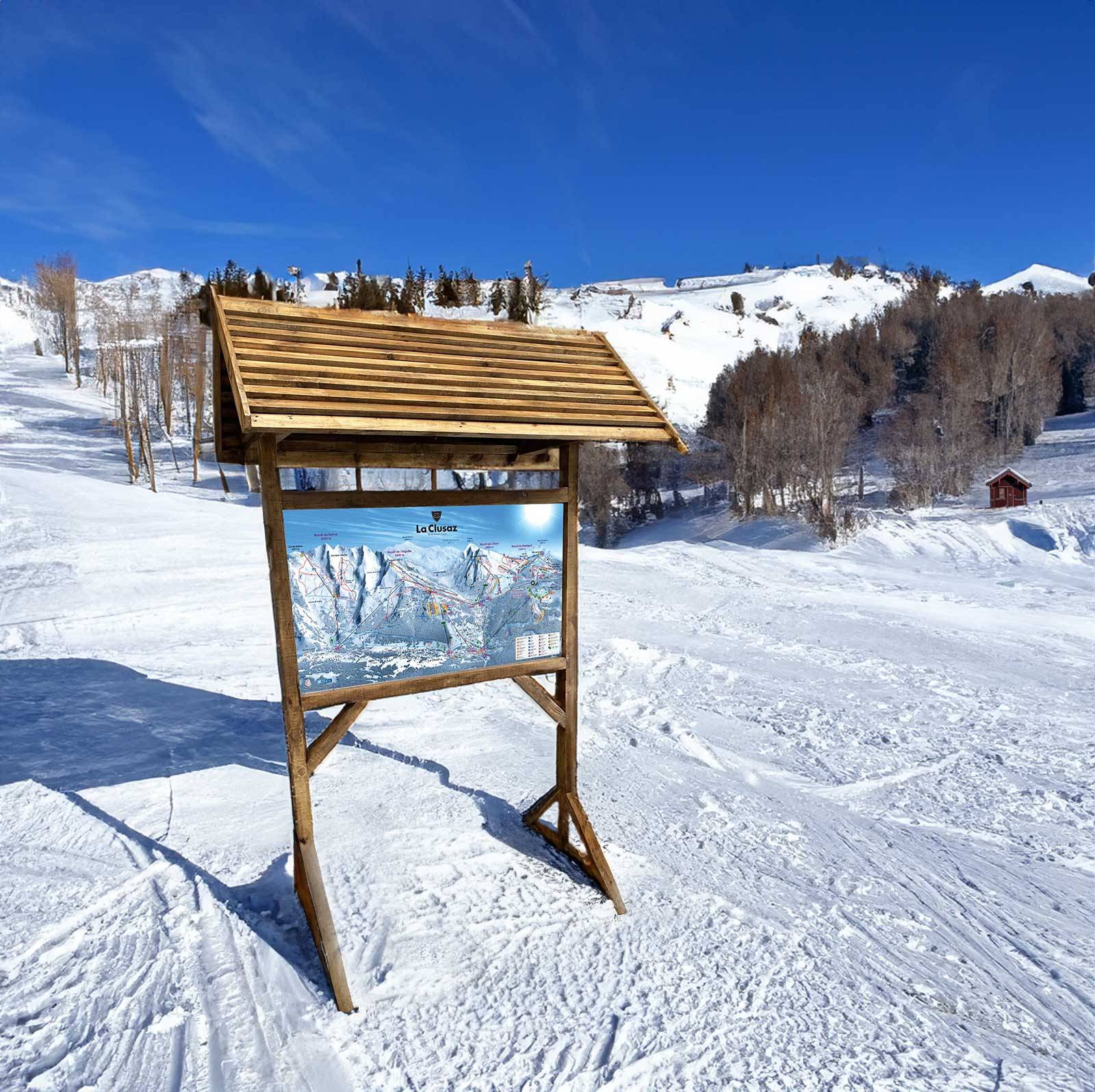 Panneau de Ski à louer pour décoration
