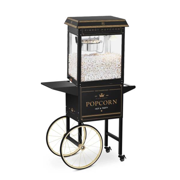 Location de machine à Pop Corn Noire et dorée