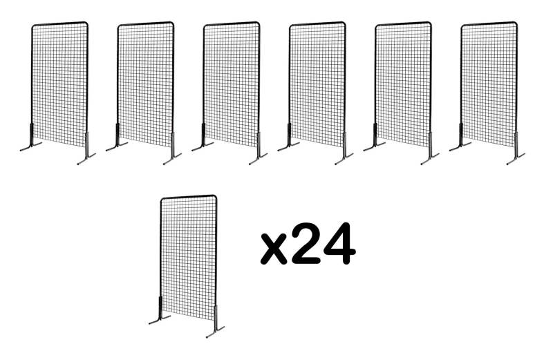 Louer un kit de 24 grilles d'exposition caddie en région parisienne