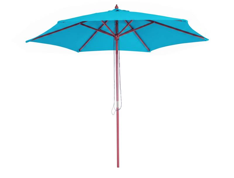 Location de parasol droit bleu pour anniversaire d'entreprise à Paris