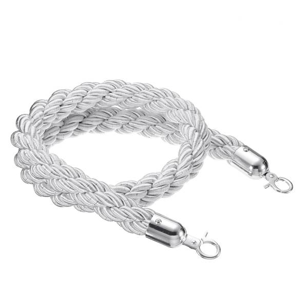 Corde blanche pour potelet chromé ou blanc à louer en région parisienne