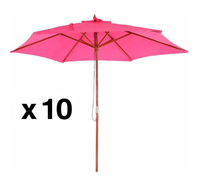 Location pack de parasols roses en région parisienne