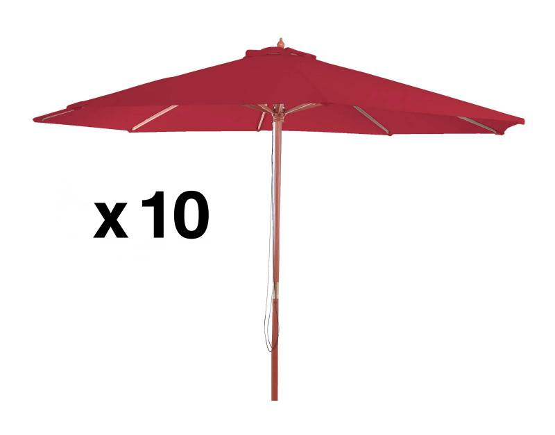Louer des parasols rouges pour évènement à Paris