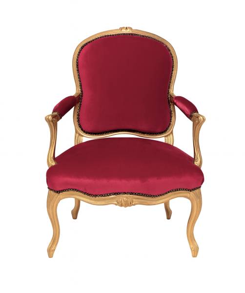 Chaise du Père noël pour décoration dans un centre commercial en région parisienne    