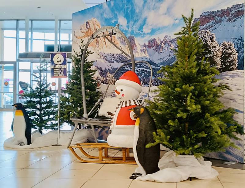Location de Bonhomme de Neige Rouge