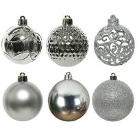 Location de Décoration et Boule de Sapin de Noël Argent x100
