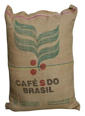 Sac à café en toile de jute à la location pour vos décors événementiels en région parisienne.