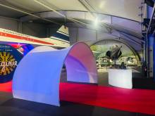 Louer un tunnel en lycra blanc pour évènement en Ile de France