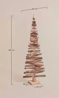Dimensions du sapin de Noël en bois en location à Paris