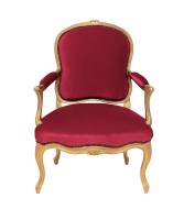 Chaise du Père noël pour décoration dans un centre commercial en région parisienne    